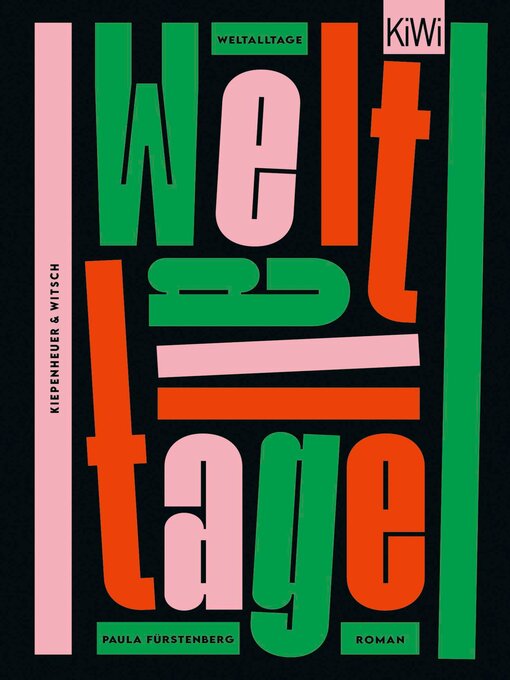 Title details for Weltalltage by Paula Fürstenberg - Wait list